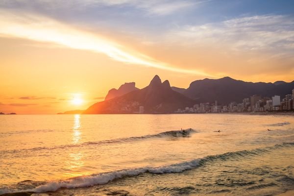Rio de Janeiro skyline with Christ the Redeemer
